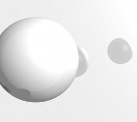 白色の球体-無料壁紙