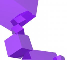 紫色のキューブ-無料壁紙