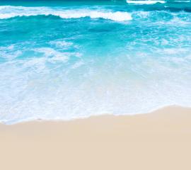 砂浜の波-無料壁紙