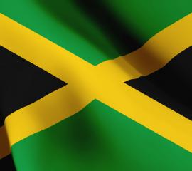 ジャマイカの国旗02-無料壁紙