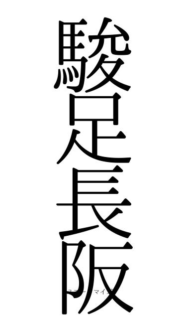 駿足長阪