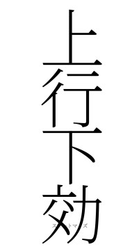 上行下効（フォント2）