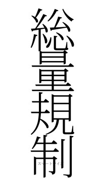 総量規制（フォント2）