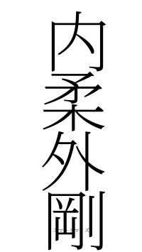 内柔外剛（フォント2）