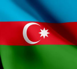 アゼルバイジャンの国旗-無料壁紙