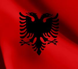 アルバニアの国旗-無料壁紙
