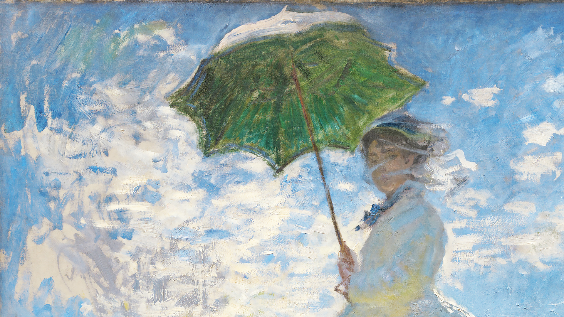 クロード モネ 日傘をさす女性 一部 Pc スマートフォンの壁紙