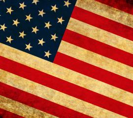 ビンテージ風アメリカ合衆国の国旗02-無料壁紙