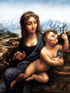 レオナルド・ダ・ヴィンチ：糸車の聖母