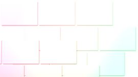 緑色とピンク色のグラデーションマテリアルデザイン