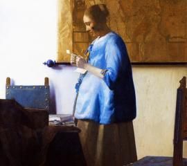 フェルメール：青衣の女