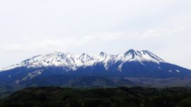 木曽の御嶽山-無料壁紙