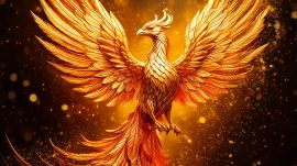 金色の鳳凰04-無料壁紙