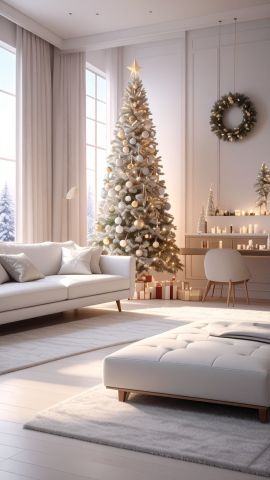 部屋の中のクリスマスツリー03