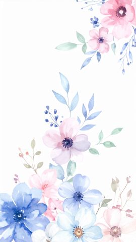 ほっこり水彩ブーケ