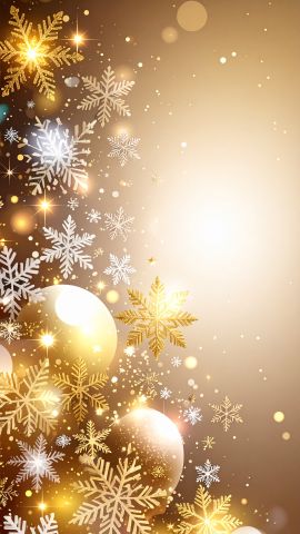 キラキラ雪のクリスマスフレーム