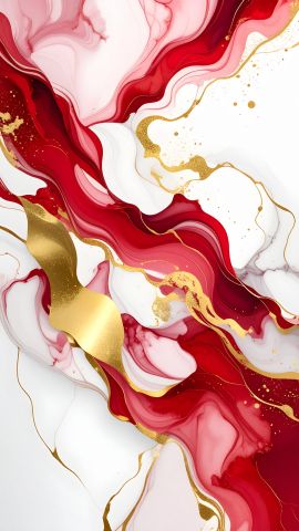 紅白＋金をアクセントにした抽象背景04