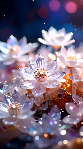 輝きに包まれる水晶の花03