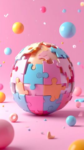 やさしく楽しいパステルパターン