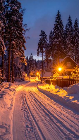 物語のような雪の村