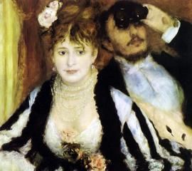 オーギュスト・ルノワール：桟敷席