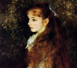 オーギュスト・ルノワール：イレーヌ・カーン・ダンヴェール嬢