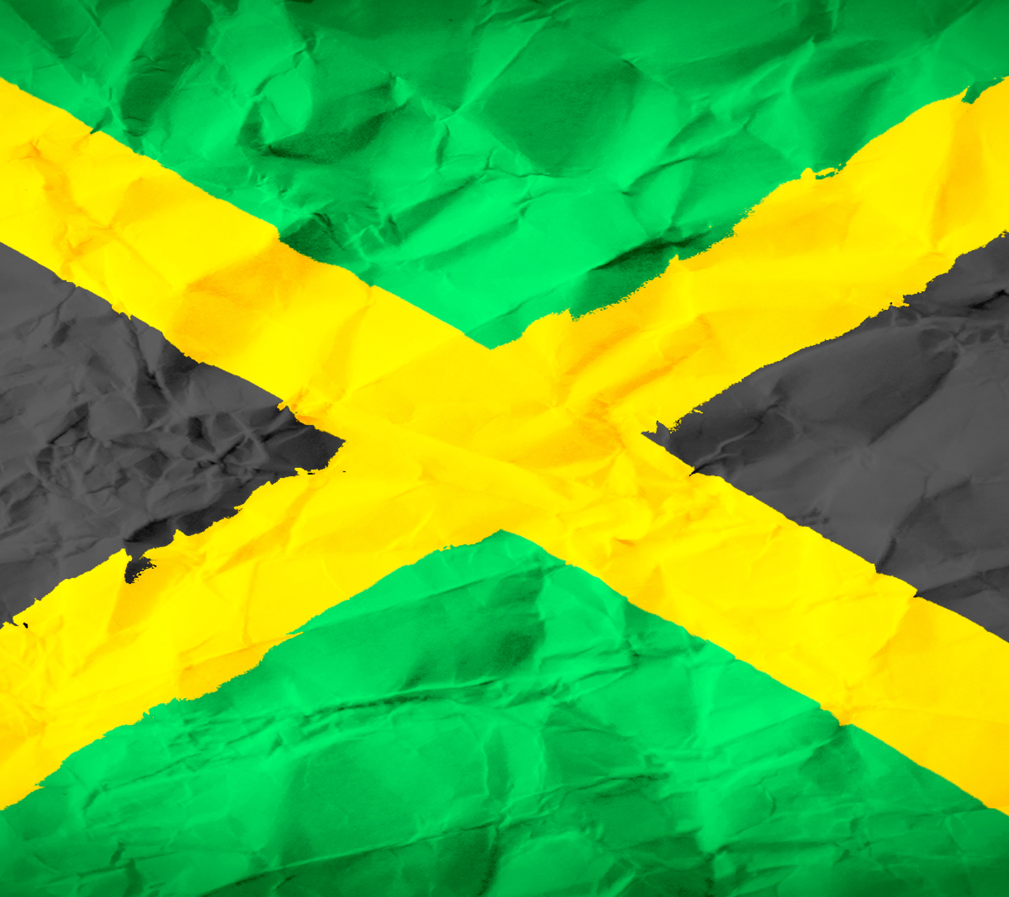 紙に書かれたジャマイカの国旗-無料壁紙