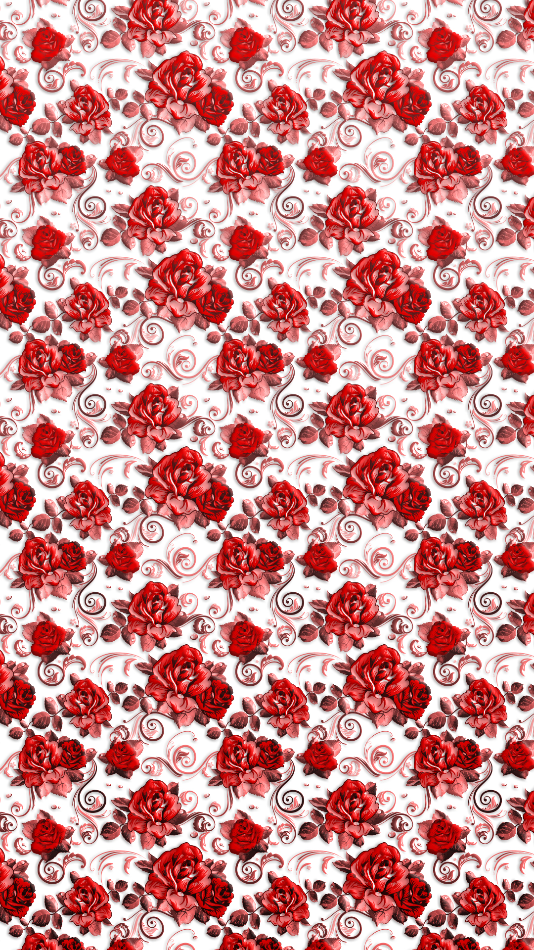 エンボス 赤色の薔薇柄 Pc スマートフォンの壁紙 スマートマイズ